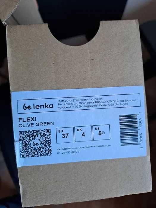 Нови боси сандали Be Lenka  Flexi olive green в маслинено зелено, размер 37