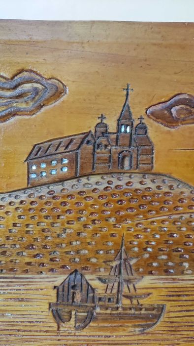 Стенно пано дърворезба ръчна изработка