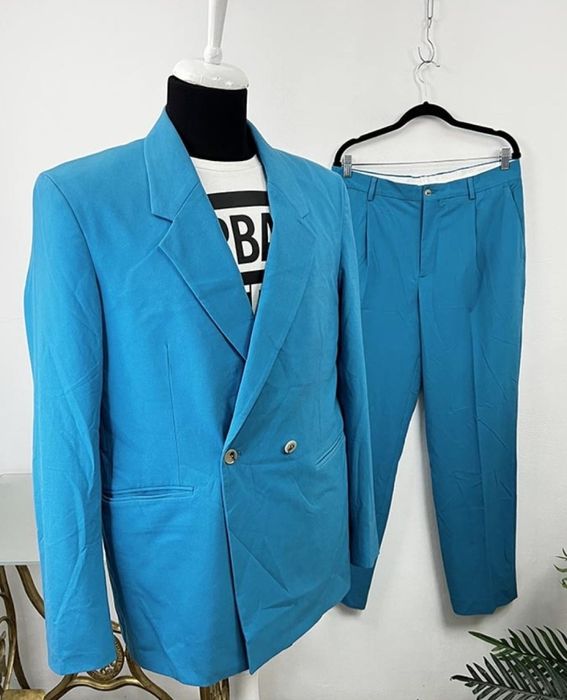 Zara sacou si pantaloni - turcoaz mar.40