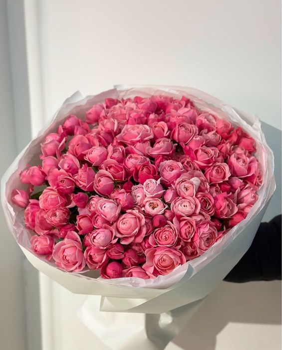 Пионы, Розы, тюльпаны, кустовые розы