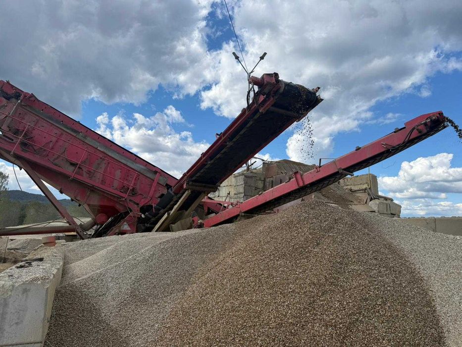 Vand statie de sortare mobila cu spalare Terex