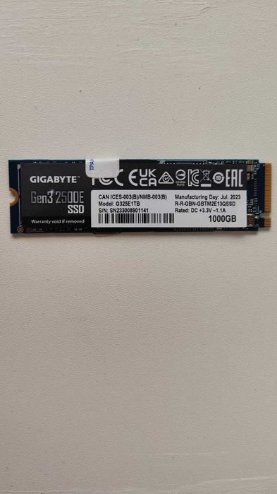 SSD 1TB gigabyte gen3 m.2
