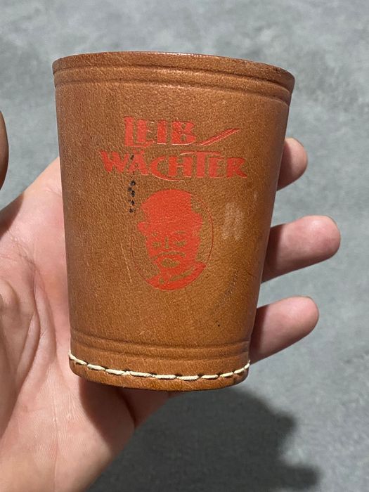 Husă din piele pentru pahar