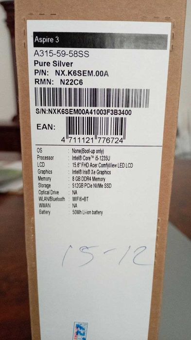 Продается новый Notebook Core I5