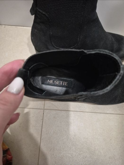 Ghete Musette piele întoarsă