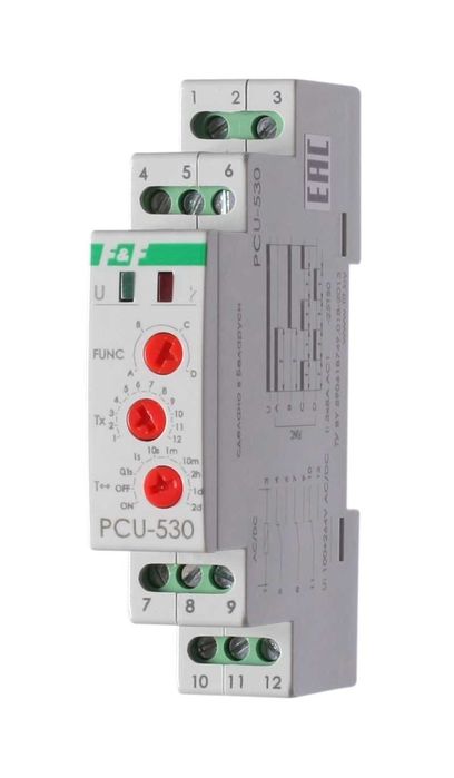 F&F ЕвроАвтоматика Реле времени PCR-513/PCA-514/PCU-507;510;530