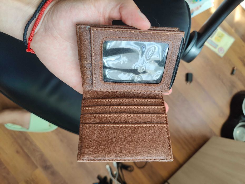 Чисто ново мъжко кяфяво портмоне DeFacto (унисекс)