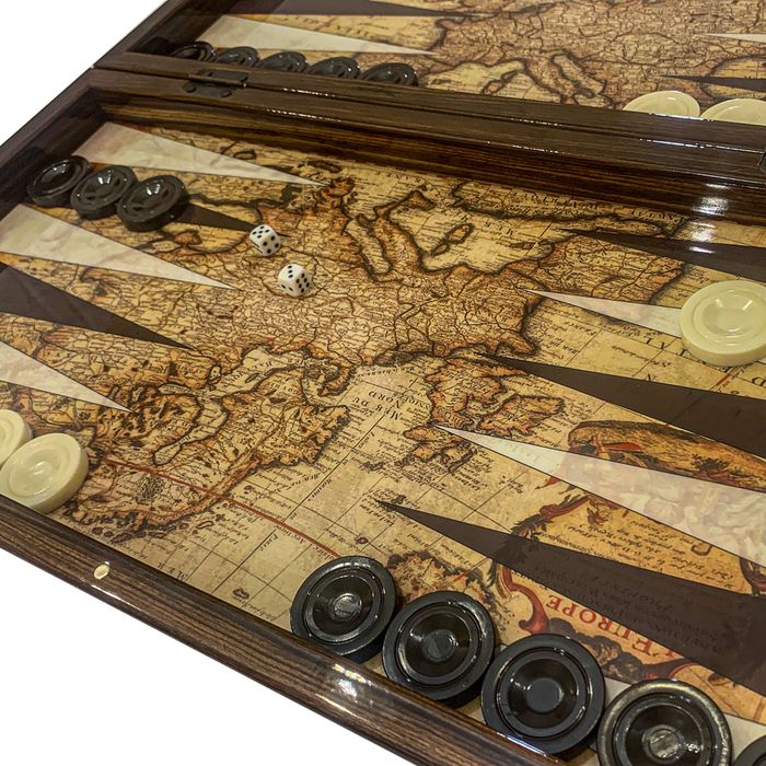 Премиум Табла Антична карта 48x48cm