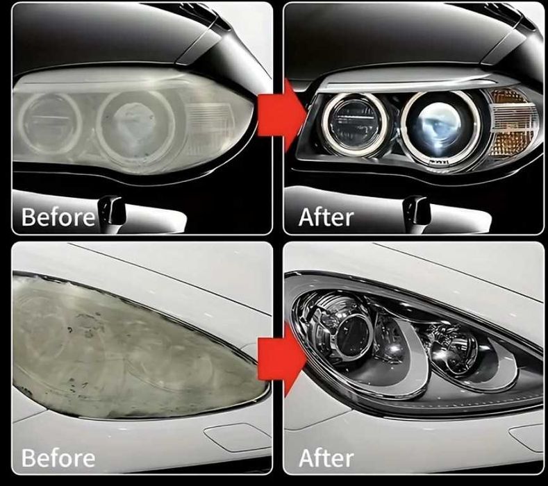 Паста за възстановяване на фарове – премахва пожълтяване и драскотини