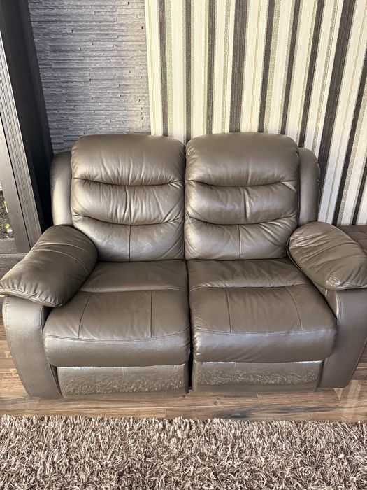 Set canapele din piele naturală – 1+2+3 locuri