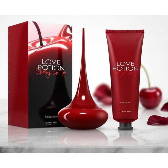 Set Love Potion Cherry on Top Oriflame ( apa de parfum + cremă de mâini)