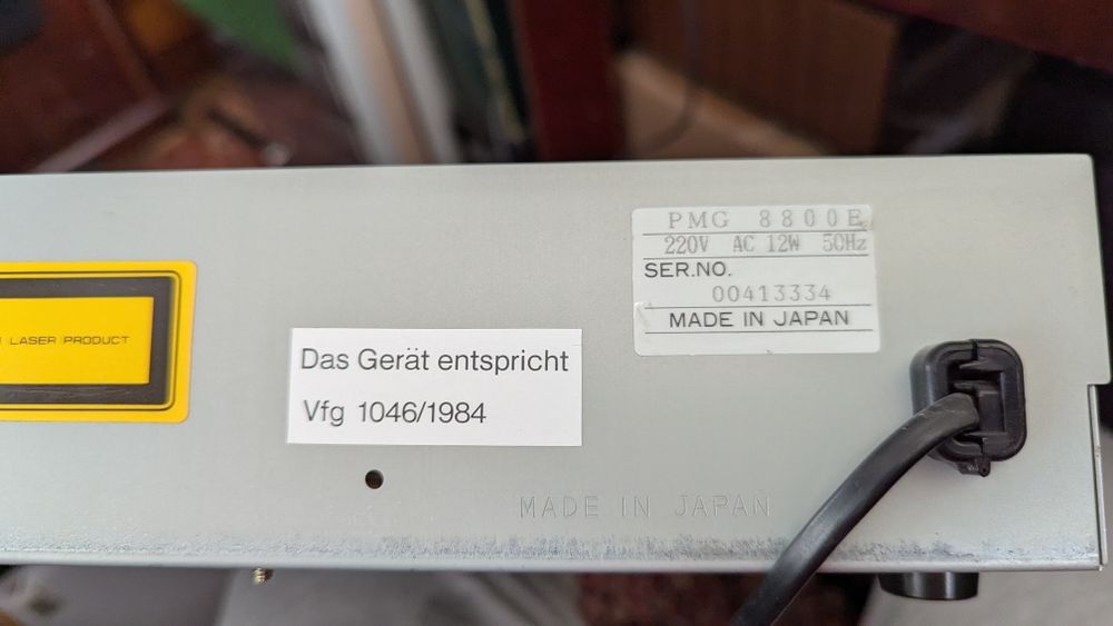 Cd player PMG 8800E made in japan musik
