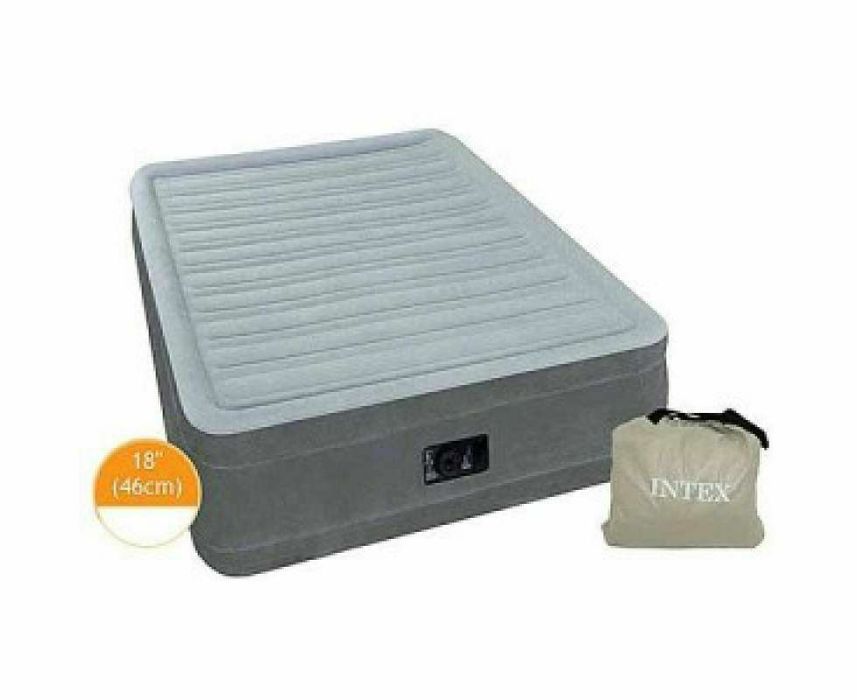 Матрас intex 152x2.03x33 deluxe насос 220 в