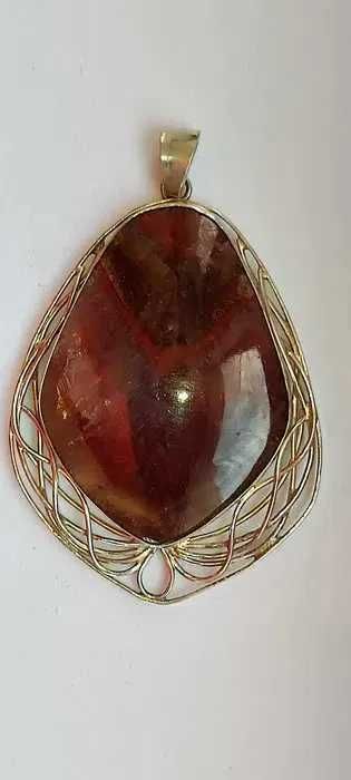 Эксклюзивный серебряный кулон с редким камнем МЕЛОДИТ