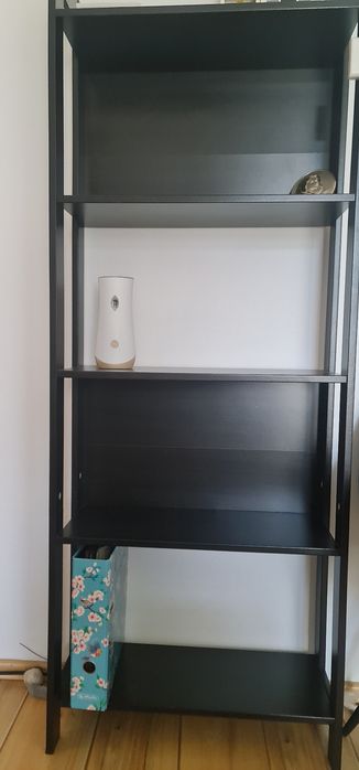 Raft bibliotecă / etajeră neagră – stare foarte bună