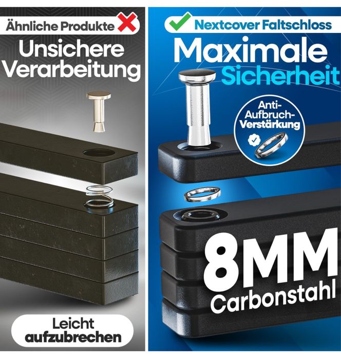 Сгъваема велосипедна ключалка NEXTCOVER