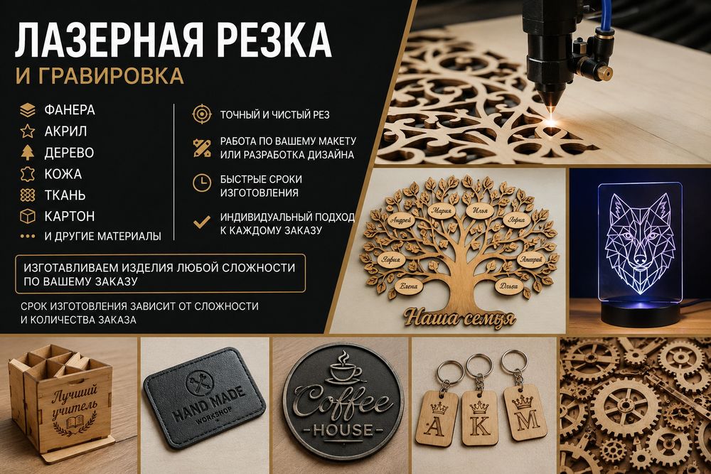 Лазерная резка, на co2 станке