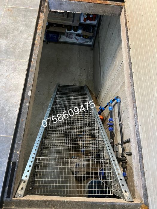 Scări metalice zincate 90x23