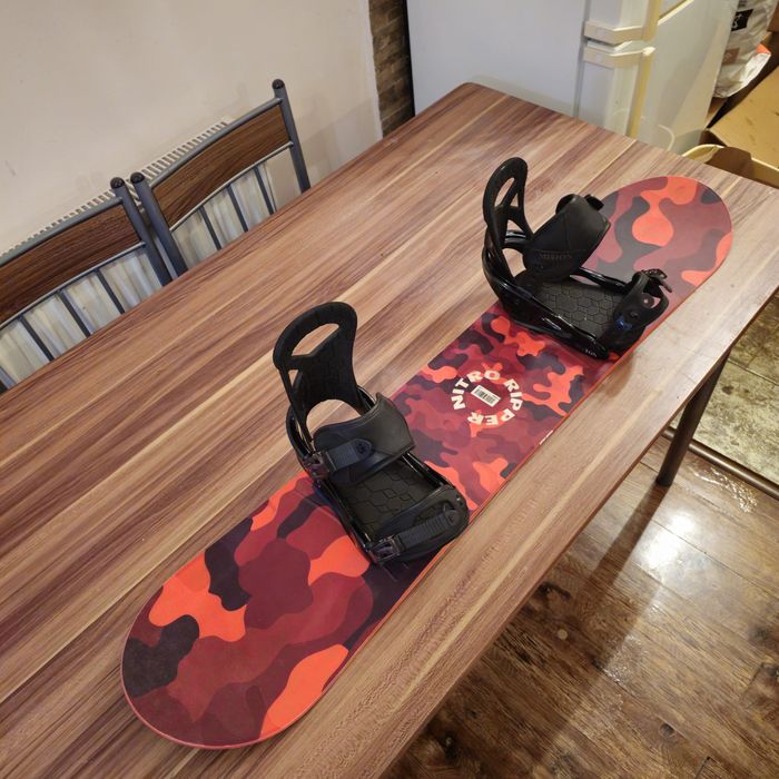 Placa Snowboard Nitro Ripper 116cm Cu legaturi Burton Mission S