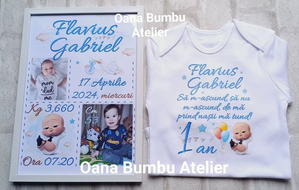 Set aniversar mot/ turta 1 anisor