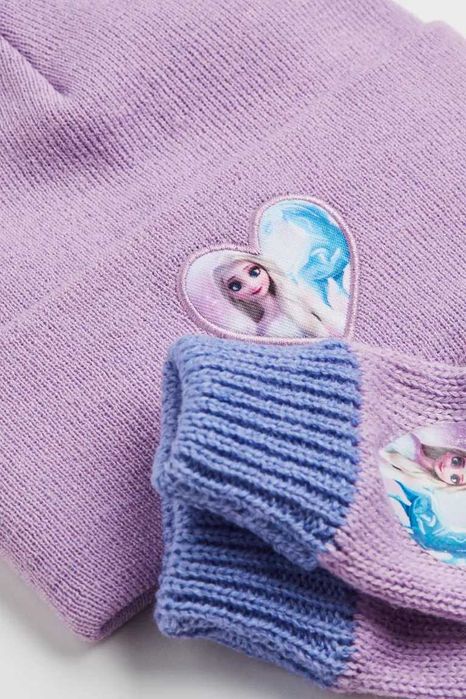 Шапка и перчатки H&M, Frozen на 8-10 лет