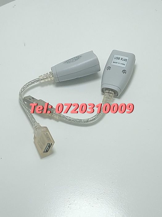 Adaptor Extensie Usb Rj45 45m Cat 5 6