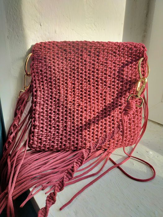 Сумочка макраме ручной работы