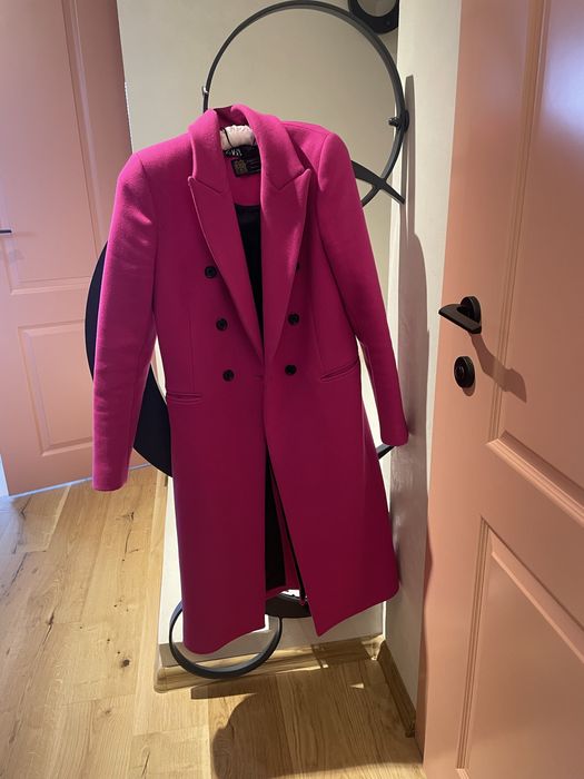 Палто Zara Manteco 75% вълна размер S