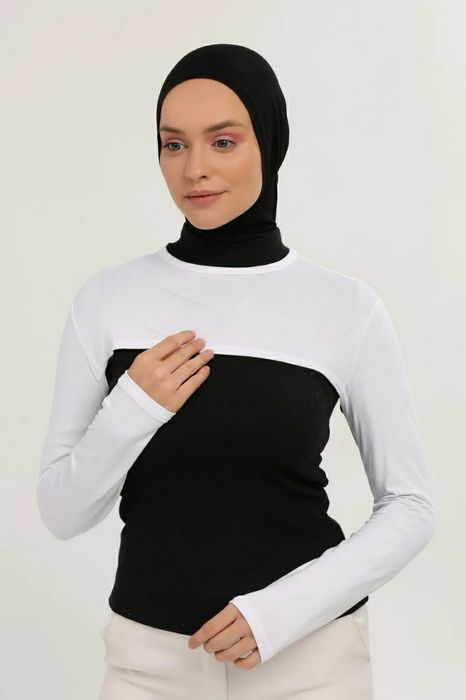 рукава топик хижаб шифон шарф с бони