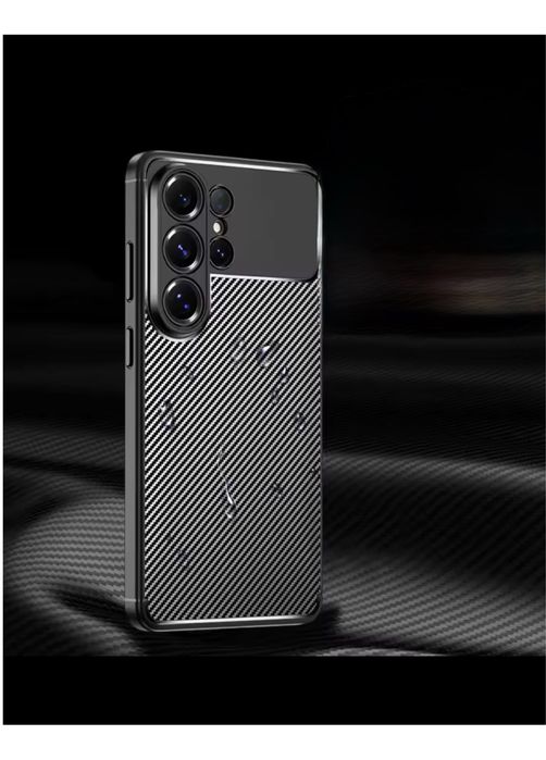 Samsung S24/S25/S26 PLUS ULTRA - Husa Carbon AF Neagra