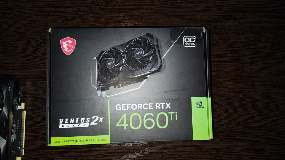 Продам видеокарту MSI GeForce rtx4060ti ventus x 8G