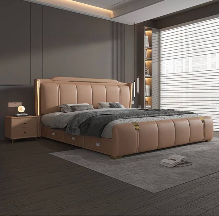 Premium кровать с подсветкой и хранением