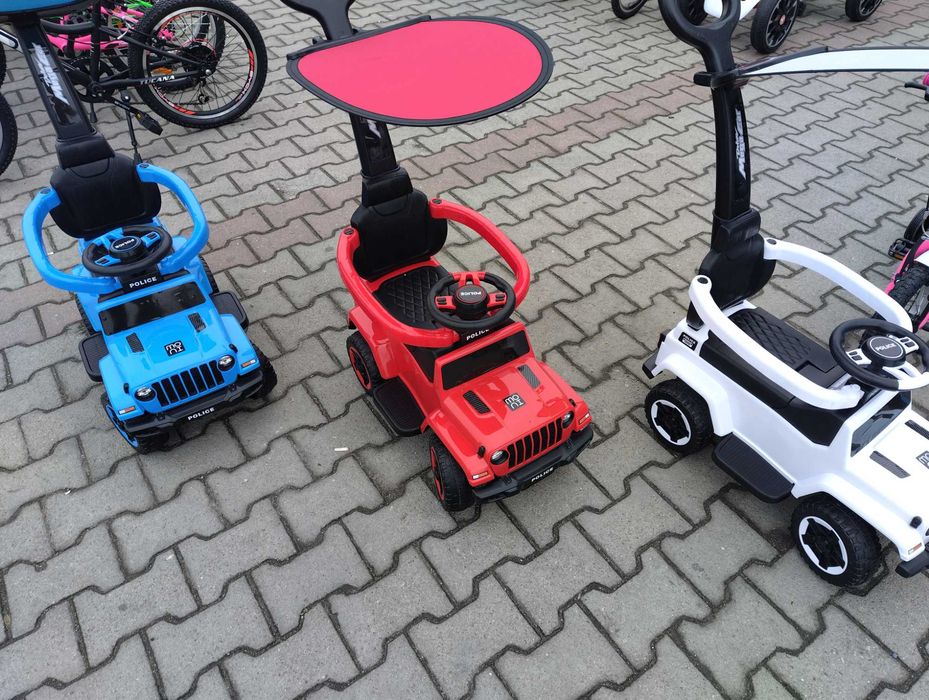 MONI Кола с дръжка 2в1 POLICE