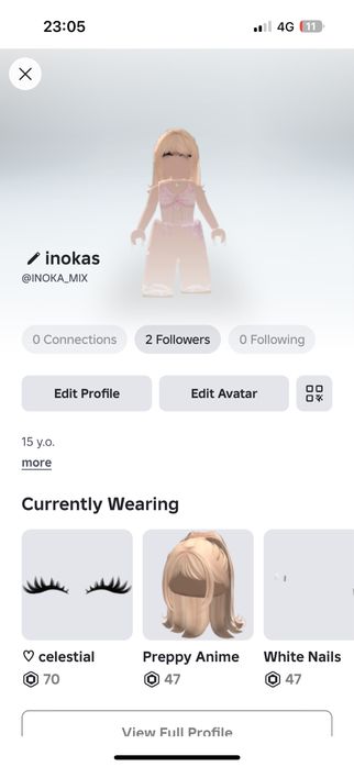 Roblox-аккаунт для девочек