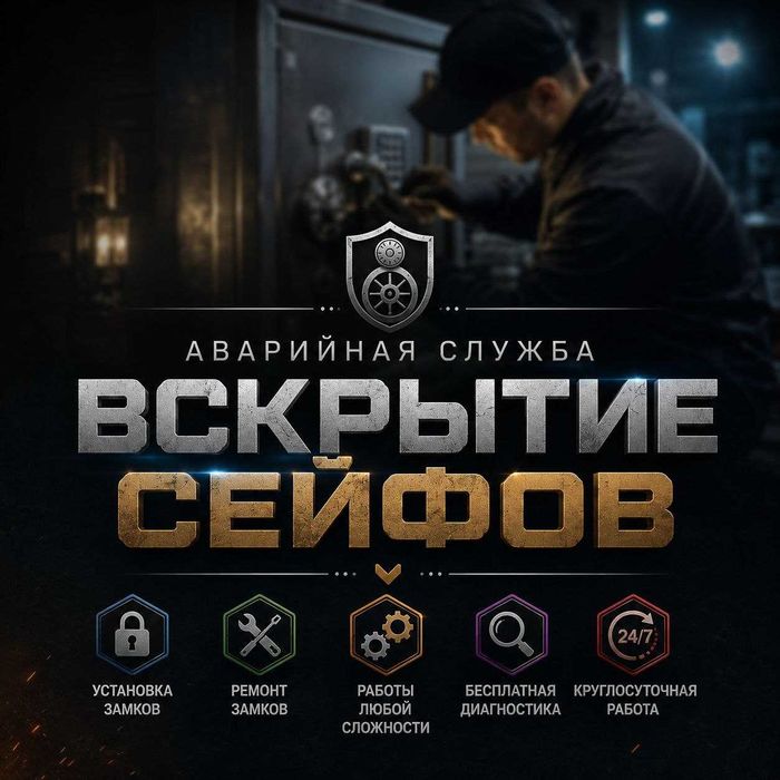 Вскрыть сейф-открыть замок-восстановить код-дверь-вскрытие квартиры