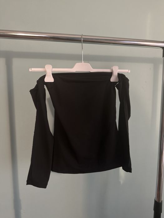 Кроп топ блузки с дълъг ръкав