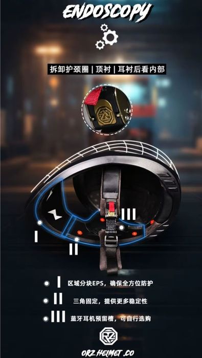 Спортивный шлем ретроFull Face