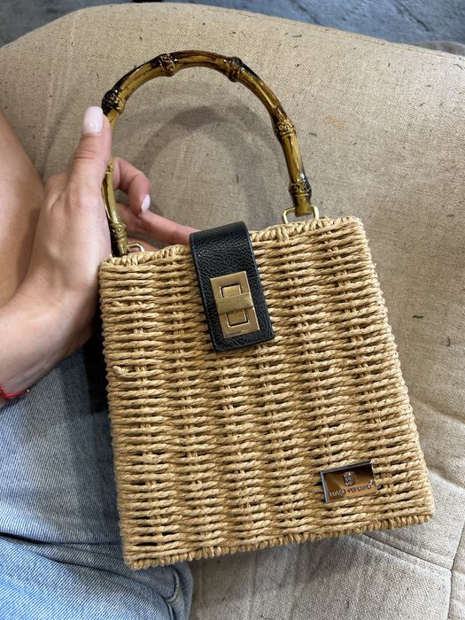 Плетена малка чанта