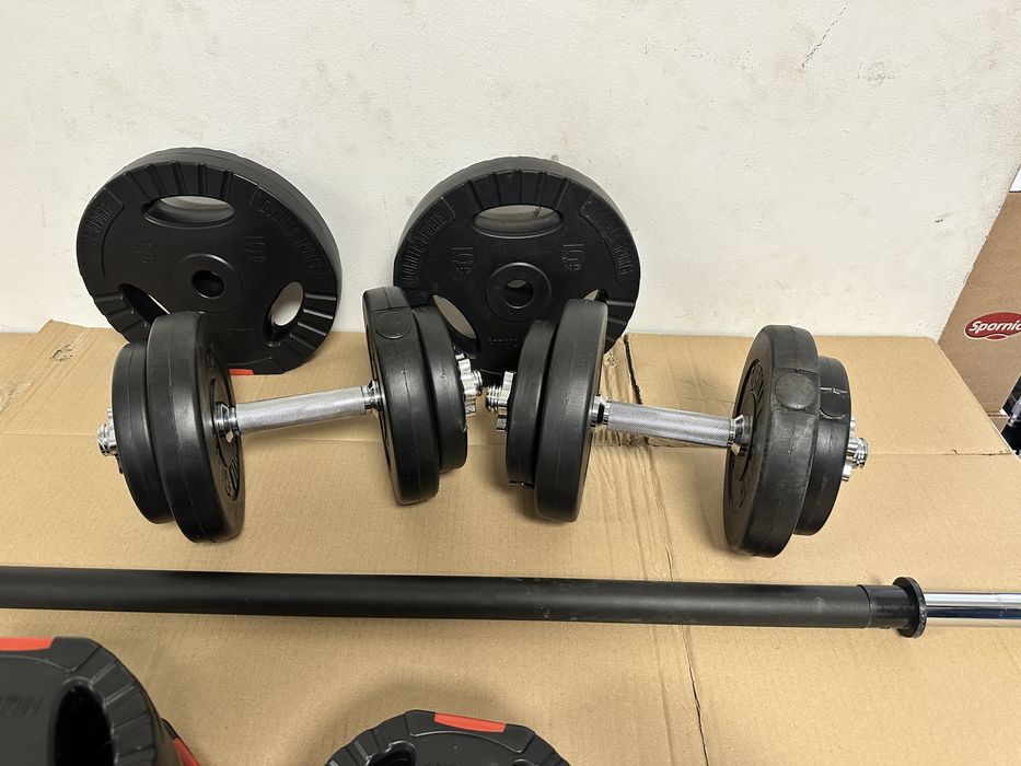 Pachet sala, gantere+haltera reglabile greutate 32 kg