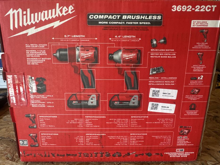 Set Milwaukee 18v USA