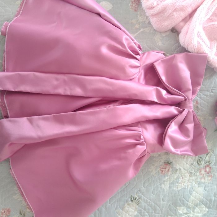 Продам платье +шубка+ободок на 1-2г