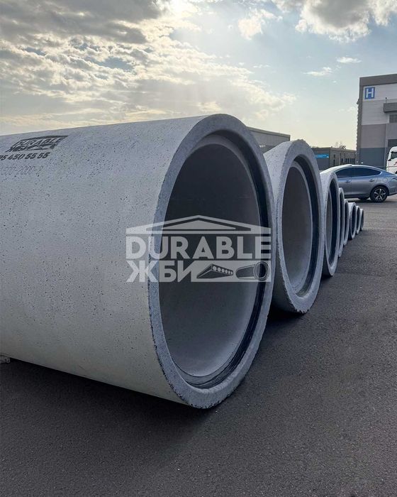 Раструбная и не раструбная труба 1800 диаметром.Temir-beton quvirlar.