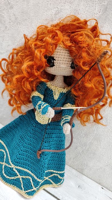 Кукла вязаная  Принцесса Мерида
