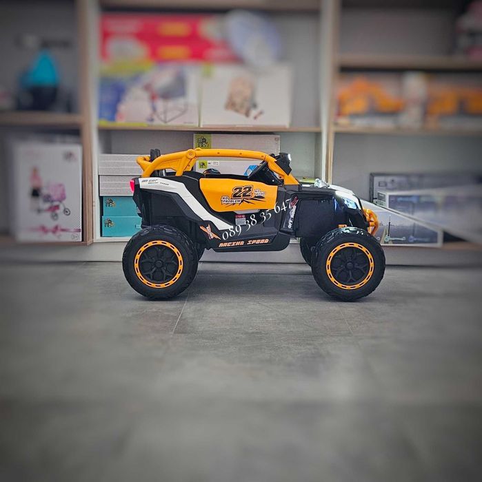 ТОП ЦЕНА!НОВО!Акумулаторен джип 4x4 Kansas WHITE с 24Vбатерия,EVA гуми