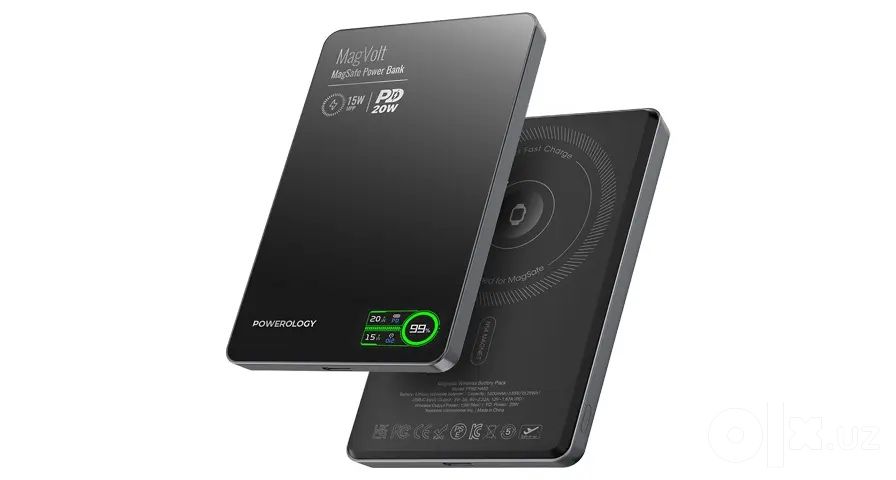 Powerology MagVolt Ultra Slim 5000/10000 мА·ч