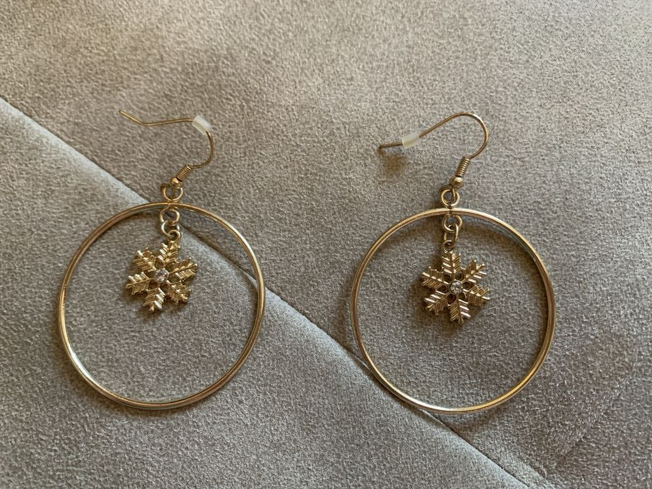 Обеци със коледен мотив