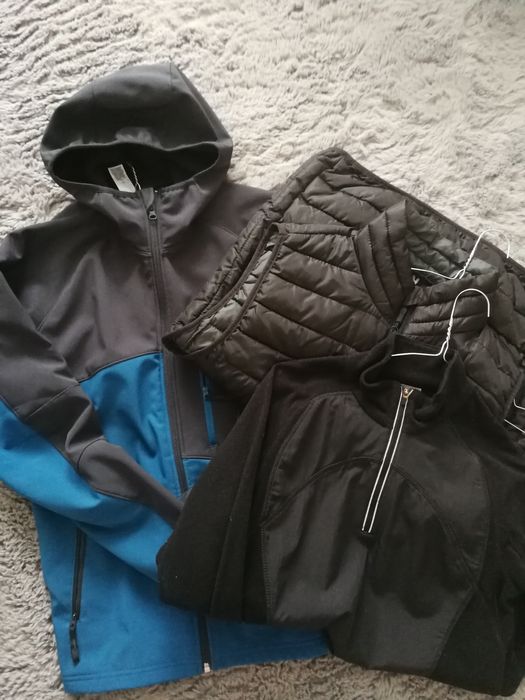 Lot haine sport:Geaca sport, vesta, polar 8-10ani