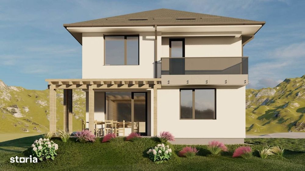 Casa individuala NZEB | Intrare Chinteni | 5 camere | Teren 600 mp