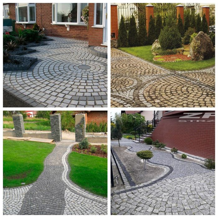 Укладка брусчатки 1500