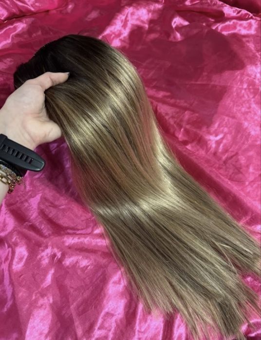 Extensii din păr natural flip in (cu fir transparent)